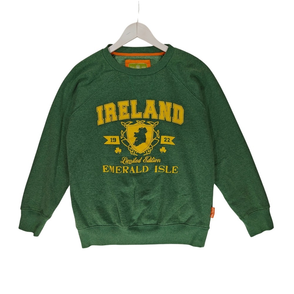Traditional Craft Ireland Emerald Isle Sweatshirt Green Mens Large Vintage Style